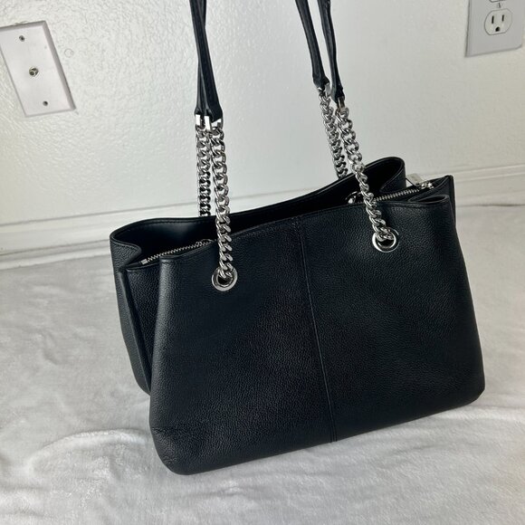 MICHAEL KORS Teagan Large Pebbled Leather Satchel Shoulder Bag - Picture 5 of 10